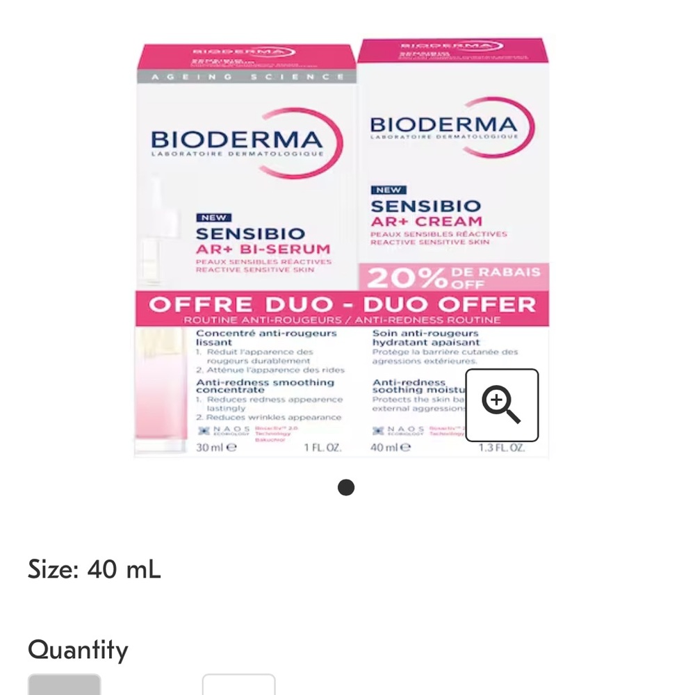 Bioderma Sensibio AR+ Bi-Serum & AR+ Cream Duo - Pink